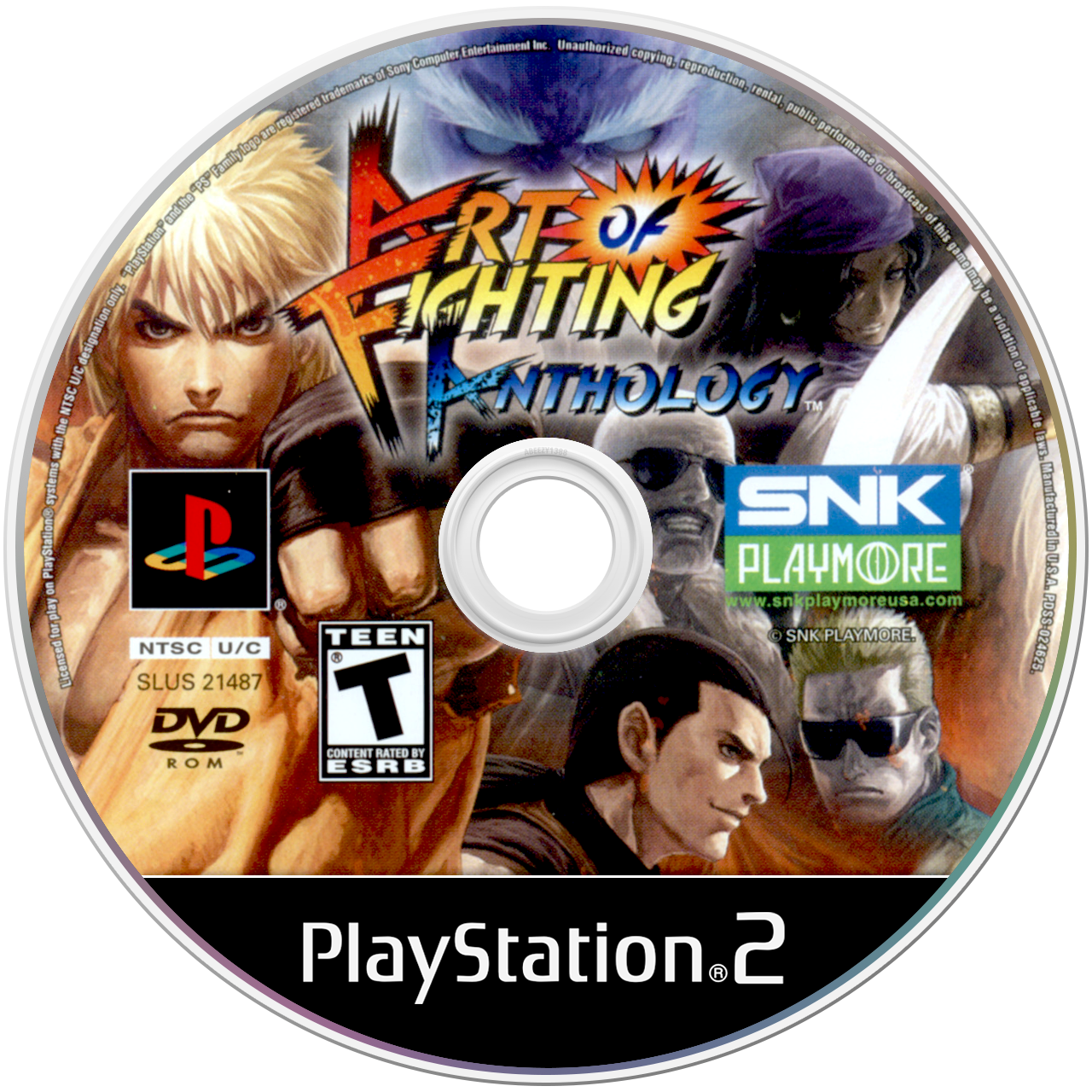 Art of Fighting Anthology media 4 for Playstation 2